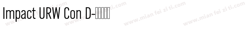 Impact URW Con D字体转换